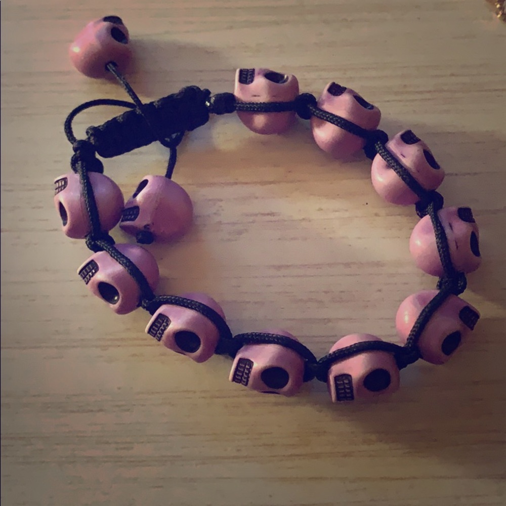 Purple skull bracelet